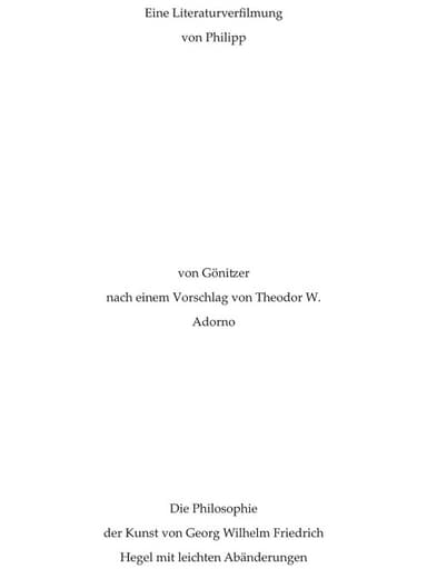 A Literary Film Adaptation