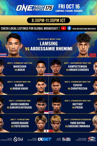ONE Friday Fights 175: Lamsing vs. Rhenimi