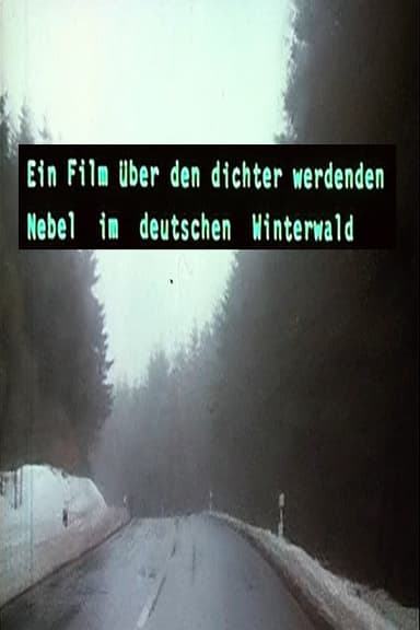 Ein Film über den dichter werdenden Nebel im deutschen Winterwald