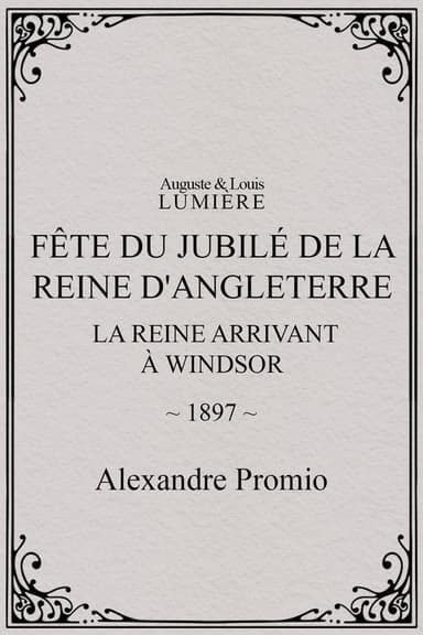 Fête du jubilé de la reine d'Angleterre : la reine arrivant à Windsor