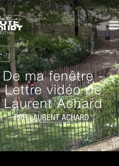 De ma fenêtre