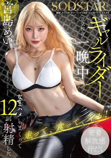離婚したてのぼくがツーリングで出会った大型バイクにまたがるギャルライダーと意気投合し一晩中なまハメしまくって12回射精した 宮島めい