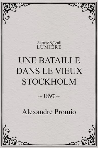 Une bataille dans le vieux Stockholm