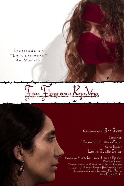 Feas Flores como Rojo Vino