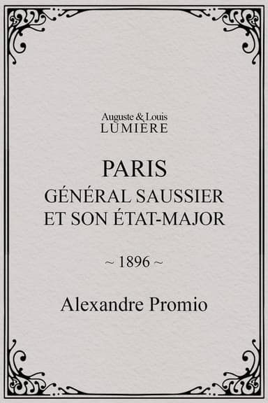 Paris: General Saussier and his Staff