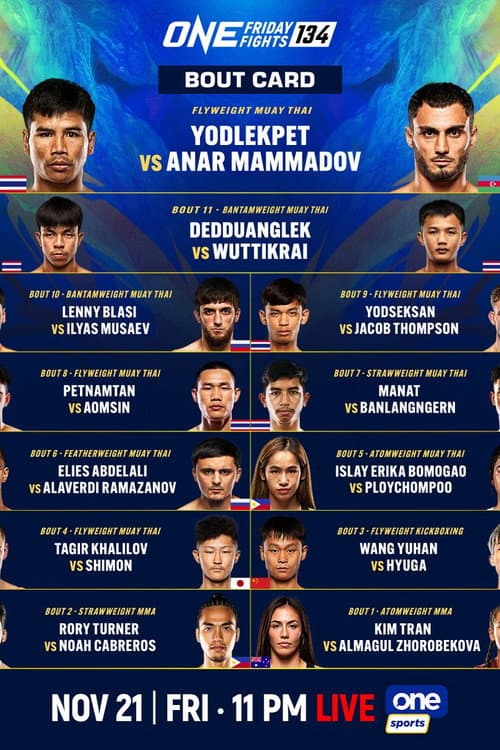 ONE Friday Fights 134: Yodlekpet vs. Mammadov