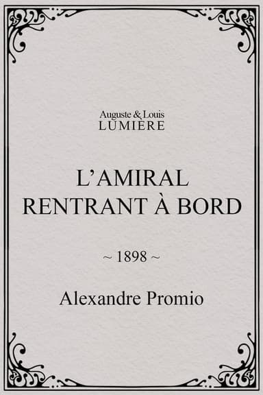 L’amiral rentrant à bord