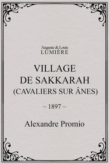Village de Sakkarah (cavaliers sur ânes)
