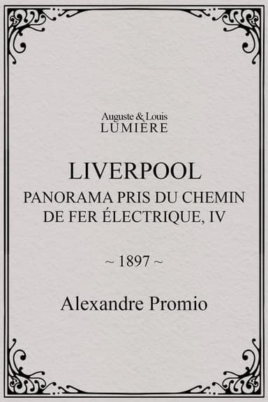 Liverpool, panorama pris du chemin de fer électrique, IV
