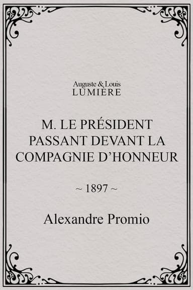 M. le président passant devant la compagnie d’honneur