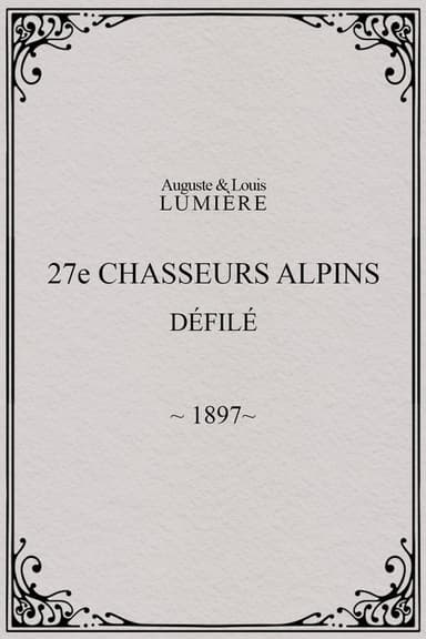 27th Chasseurs Alpins: Parade
