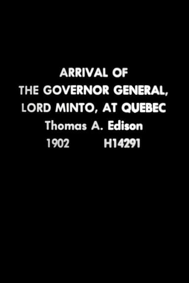 Arrival of the Governor General, Lord Minto, at Quebec