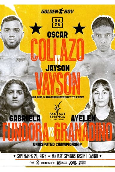 Oscar Collazo vs. Jayson Vayson