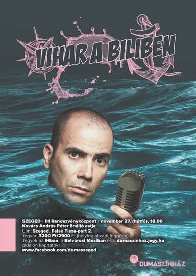 Dumaszínház: Vihar a biliben - Kovács András Péter önálló estje