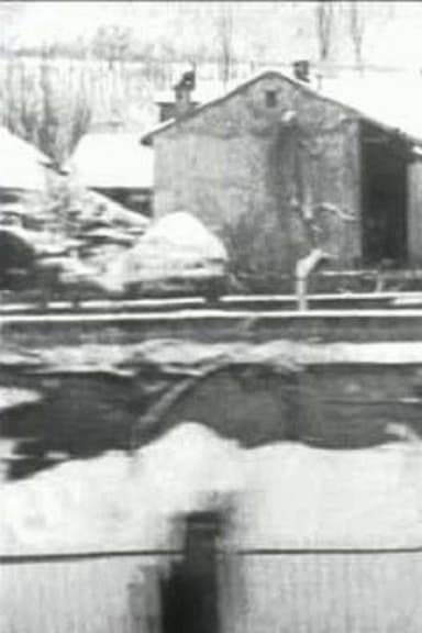 Panoramic View of the Arrival in Aix-les-Bains taken from the Train (Snowy Conditions)
