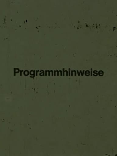 Programmhinweise