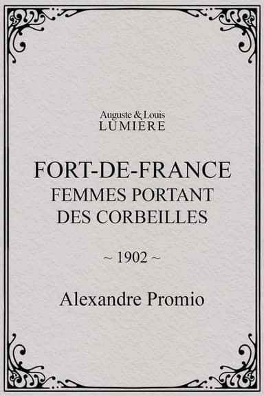 Fort-de-France : femmes portant des corbeilles