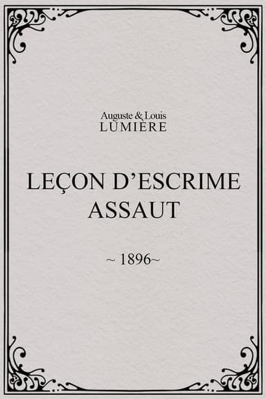 Fencing Lesson: Assault