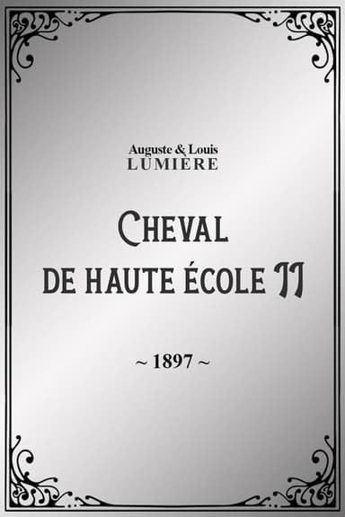 Cheval de haute école, II