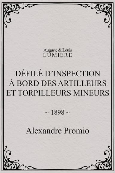 Défilé d’inspection à bord des artilleurs et torpilleurs mineurs
