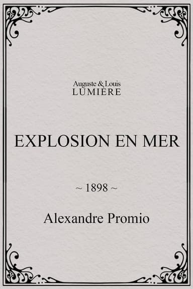 Explosion en mer