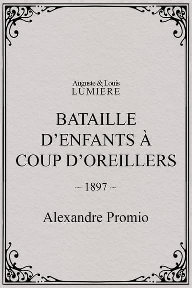Bataille d’enfants à coup d’oreillers