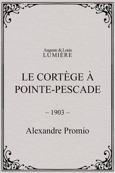 Le cortège à Pointe-Pescade