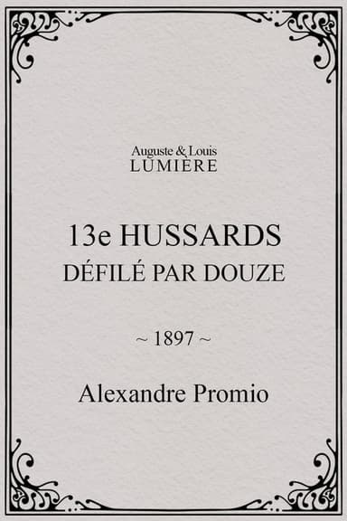 13e hussards : défilé par douze