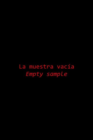 La muestra vacía