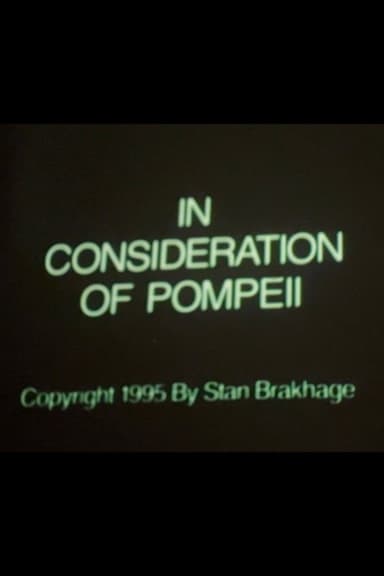 In Consideration of Pompeii