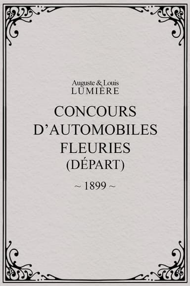 Fête de Paris 1899: Concours d'automobiles fleuries (départ)