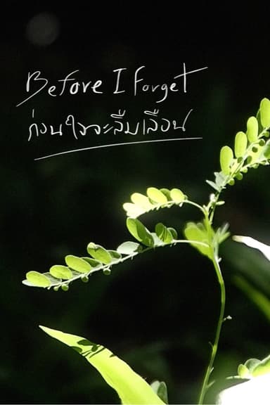 Before I Forget