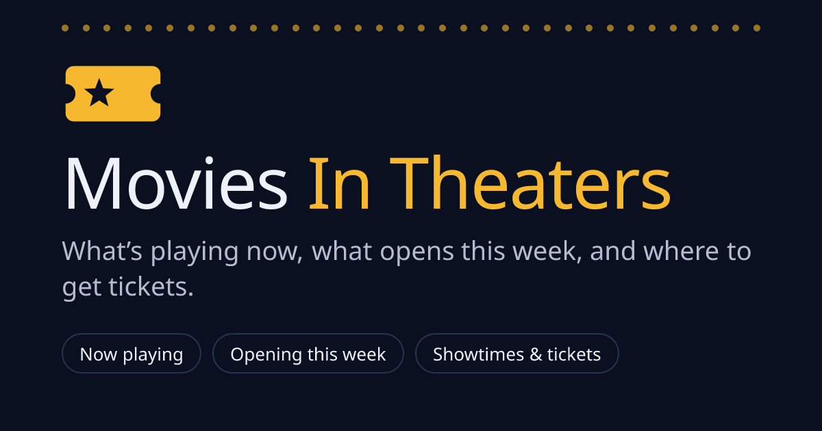 Movies In Theaters Now: Showtimes, Tickets & New Releases This Week